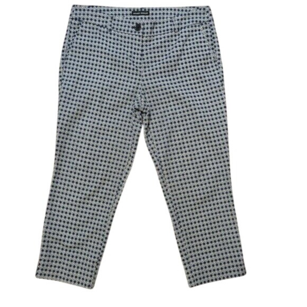HILARY RADLEY Casual‎ Cropped Pants with Design Size 8